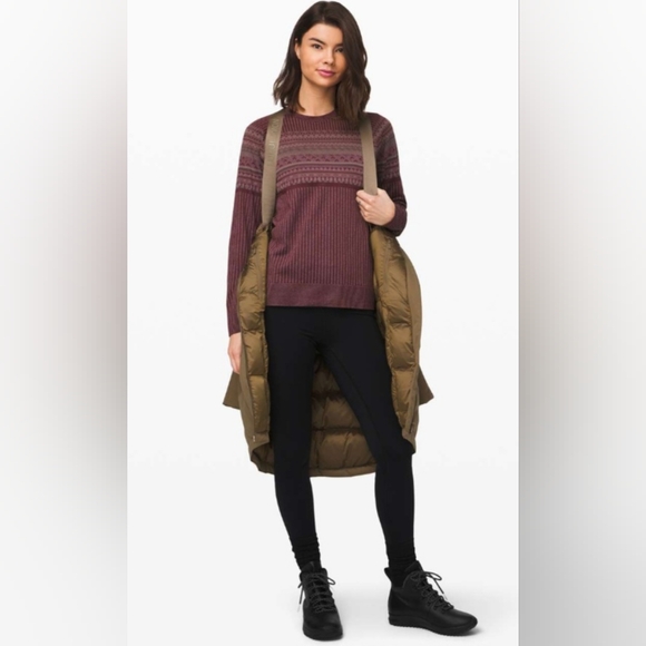 Lululemon Rest Less Pullover Relaxed Garnet Size 6 Pre-owned - Picture 3 of 8